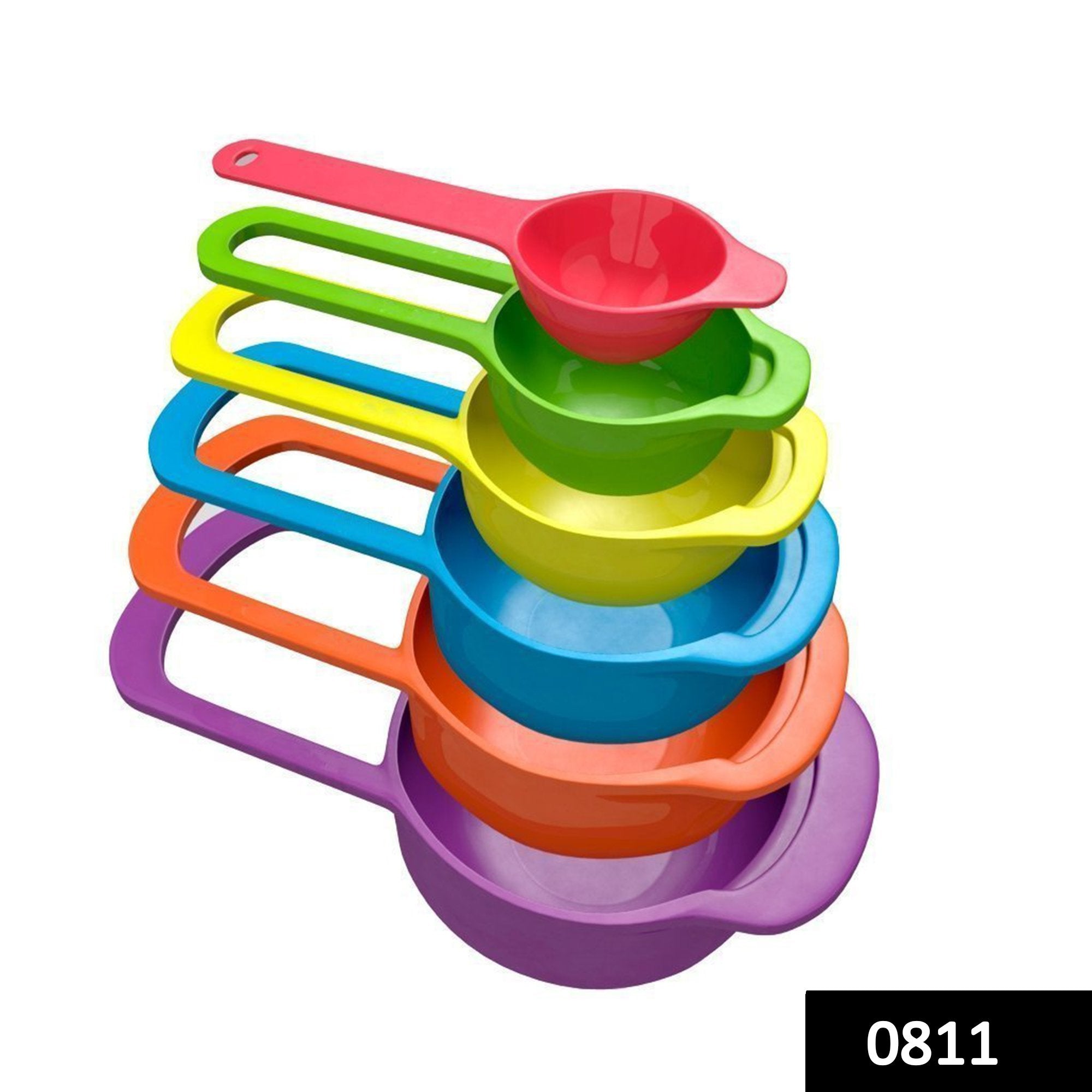 0811 Plastic Measuring Spoons for Kitchen (6 pack) - SkyShopy 0811 Plastic Measuring Spoons for Kitchen (6 pack) - SkyShopy